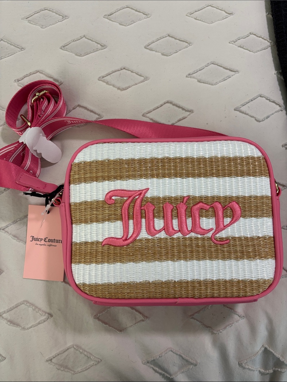 Juicy Couture Striped Crossbody purse